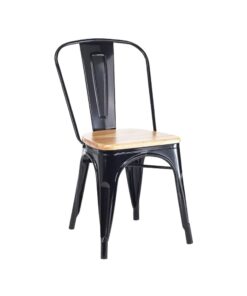 כסא בתי קפה ומסעדה - דגם אניס מושב עץ