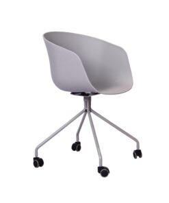 כסא אירוח - דגם קתרין פלסטיק עם גלגלים